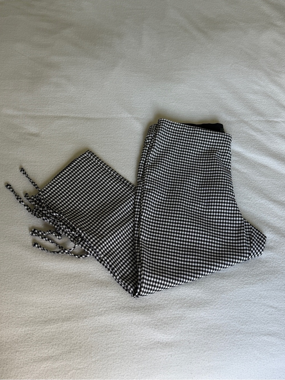 wild fable Black & White Gingham Waistband Top